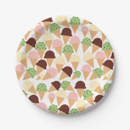 アイスクリームフレーバー ペーパープレート