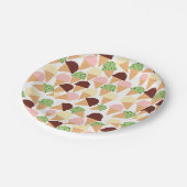 アイスクリームフレーバー ペーパープレート (アングル)