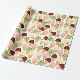アイスクリームフレーバー ラッピングペーパー
