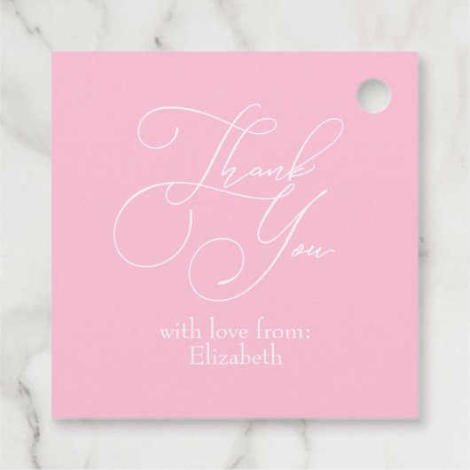 アイスクリームフローラリースブライダルシャワー フェイバータグ (裏面)