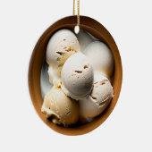 アイスクリームフードパンクリスマスのお椀 セラミックオーナメント (右)