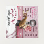 アイスクリームブライダルシャワースコップアップ背景 タペストリー (正面(横))