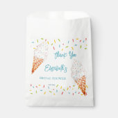 アイスクリームブライダルシャワー感謝していユー フェイバーバッグ (正面)