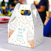 アイスクリームブライダルシャワー感謝していユー フェイバーボックス