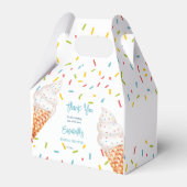 アイスクリームブライダルシャワー感謝していユー フェイバーボックス (正面サイド)