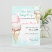 アイスクリームブライダルシャワー招待 招待状 (スタンド正面)