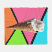 アイスクリームブランケット フリースブランケット (正面(横))