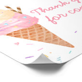 アイスクリームベビーシャワーありがとうござ来う ポスター (角)