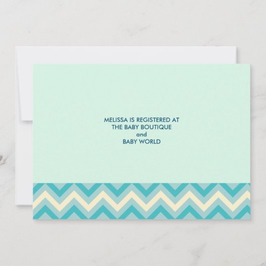 アイスクリームベビーシャワーの甘さ 招待状 (裏面)