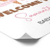 アイスクリームベビーシャワーへようこそ ポスター (角)