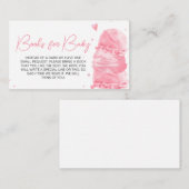 アイスクリームベビーシャワーベビー エンクロージャーカード (正面/裏面)