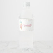 アイスクリームベビーシャワー ペットボトルラベル (正面)