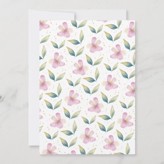 アイスクリームベビーシャワー 招待状 (裏面)