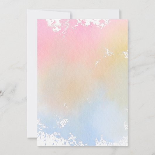 アイスクリームベビーシャワー 招待状 (裏面)