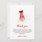 アイスクリームベビーポップ・アートのシャワー準備ポッシクル サンキューカード (正面)