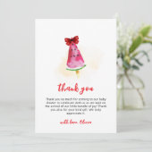 アイスクリームベビーポップ・アートのシャワー準備ポッシクル サンキューカード (スタンド正面)