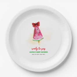 アイスクリームベビーポップ・アートのシャワー準備ポッシクル ペーパープレート