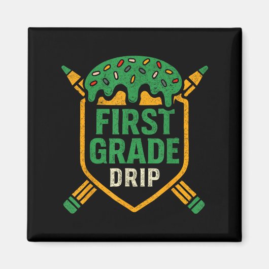 アイスクリームベースボールドリップファーストグレード少年Sに戻る マグネット (正面)