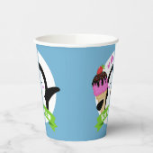 アイスクリームペンギンカスタム色 紙コップ (左)