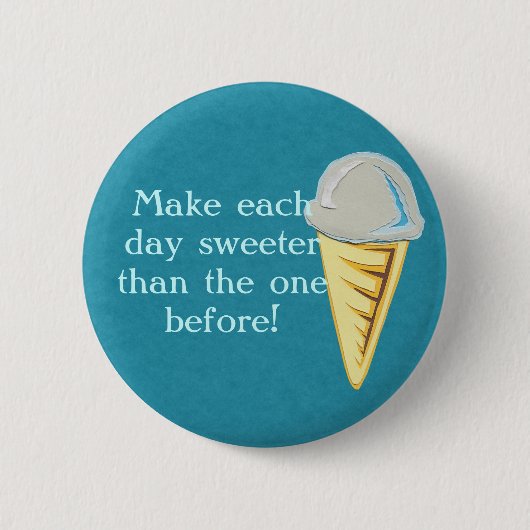 アイスクリームボタン 缶バッジ (正面)