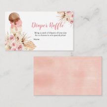 アイスクリームボホオムツラッフルベビーシャワー