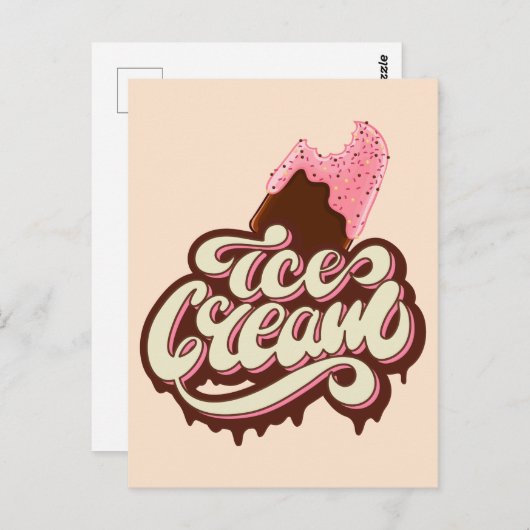 アイスクリームポストカード ポストカード (正面/裏面)
