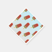 アイスクリームポップシクルパターンパーティーナプキン スタンダードカクテルナプキン (角)