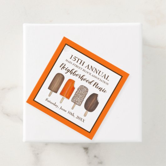 アイスクリームポップバーポプシクルクレムシクルピクニック フェイバータグ (インサイチュ)