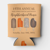 アイスクリームポップバーポプシクルクレムシクルピクニック 缶クーラー (正面)