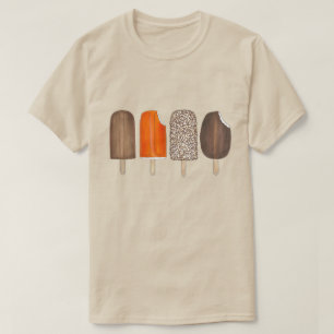 アイスクリームポップバーポプシクルクレムシクルピクニック Tシャツ