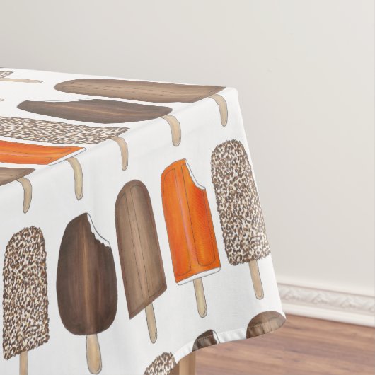 アイスクリームポップバーポプシクルクレムシクルファッジ テーブルクロス (インサイチュ)