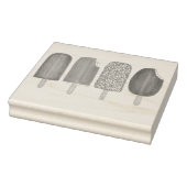 アイスクリームポップバーポプシクルクレムシクルファッジ ラバースタンプ (スタンプ)