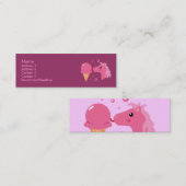 アイスクリームポニーのプロファイルカード スキニー名刺 (正面/裏面)