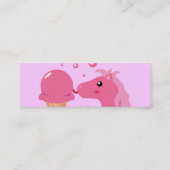 アイスクリームポニーのプロファイルカード スキニー名刺 (裏面)