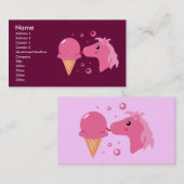 アイスクリームポニー名刺 名刺 (正面/裏面)