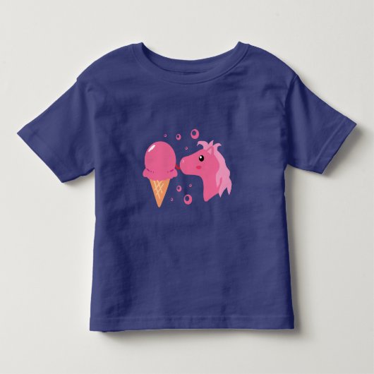 アイスクリームポニーTシャツ トドラーTシャツ (正面)