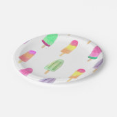 アイスクリームポプシクル紙プレート ペーパープレート (アングル)