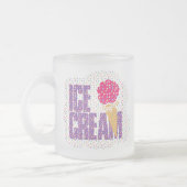 アイスクリームマグ フロストグラスマグカップ (左)