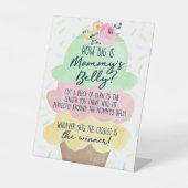 アイスクリームママのベリーシャワーゲームの大きさ 台座サイン (正面)