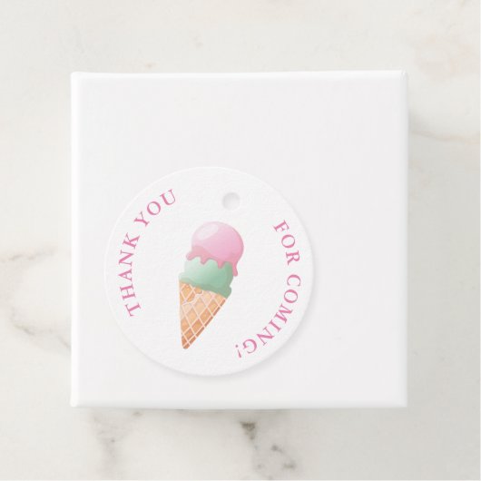 アイスクリームメッセージカード フェイバータグ (インサイチュ)