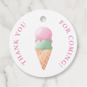 アイスクリームメッセージカード フェイバータグ (正面)