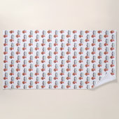 アイスクリームメルト ビーチタオル (正面)