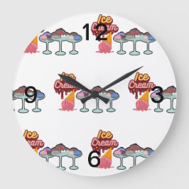 アイスクリームメルト ラージ壁時計