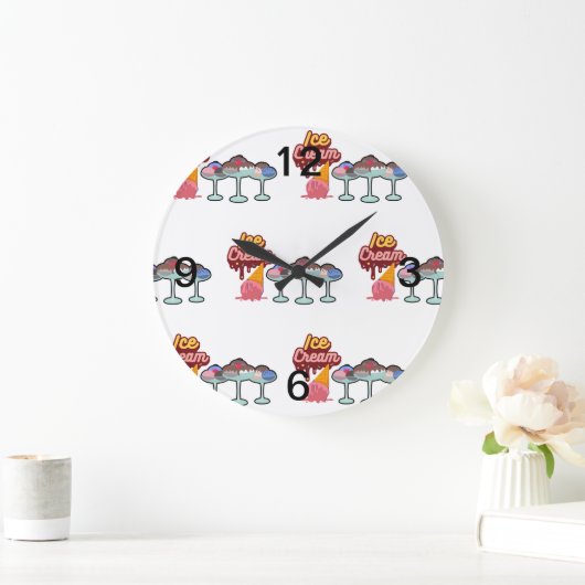 アイスクリームメルト ラージ壁時計 (ホーム)