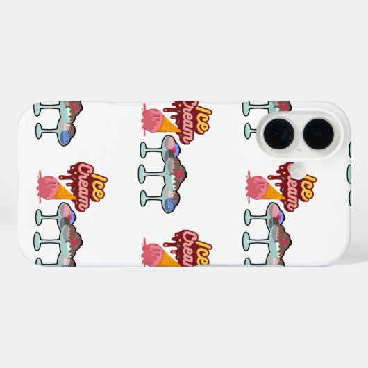 アイスクリームメルト Case-Mate iPhoneケース (裏面 (横))