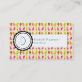 アイスクリームモノグラパーソナライズされたム 名刺 (正面)