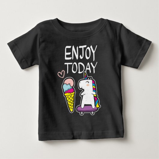 アイスクリームユニコーンベビー ベビーTシャツ (正面)