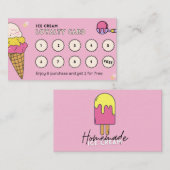 アイスクリームユミーアイスクリームグッド – ロイヤリティカード (正面/裏面)