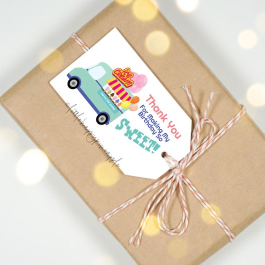 アイスクリームユースクリーム誕生日 ギフトタグ