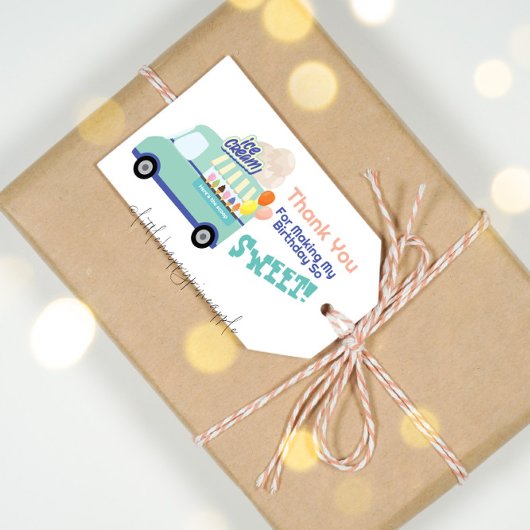 アイスクリームユースクリーム誕生日 ギフトタグ